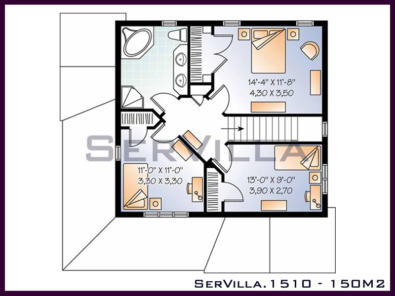 150 m2 Çelik Villa Modeli10 SerVilla Çelik Villa, Çelik Ev