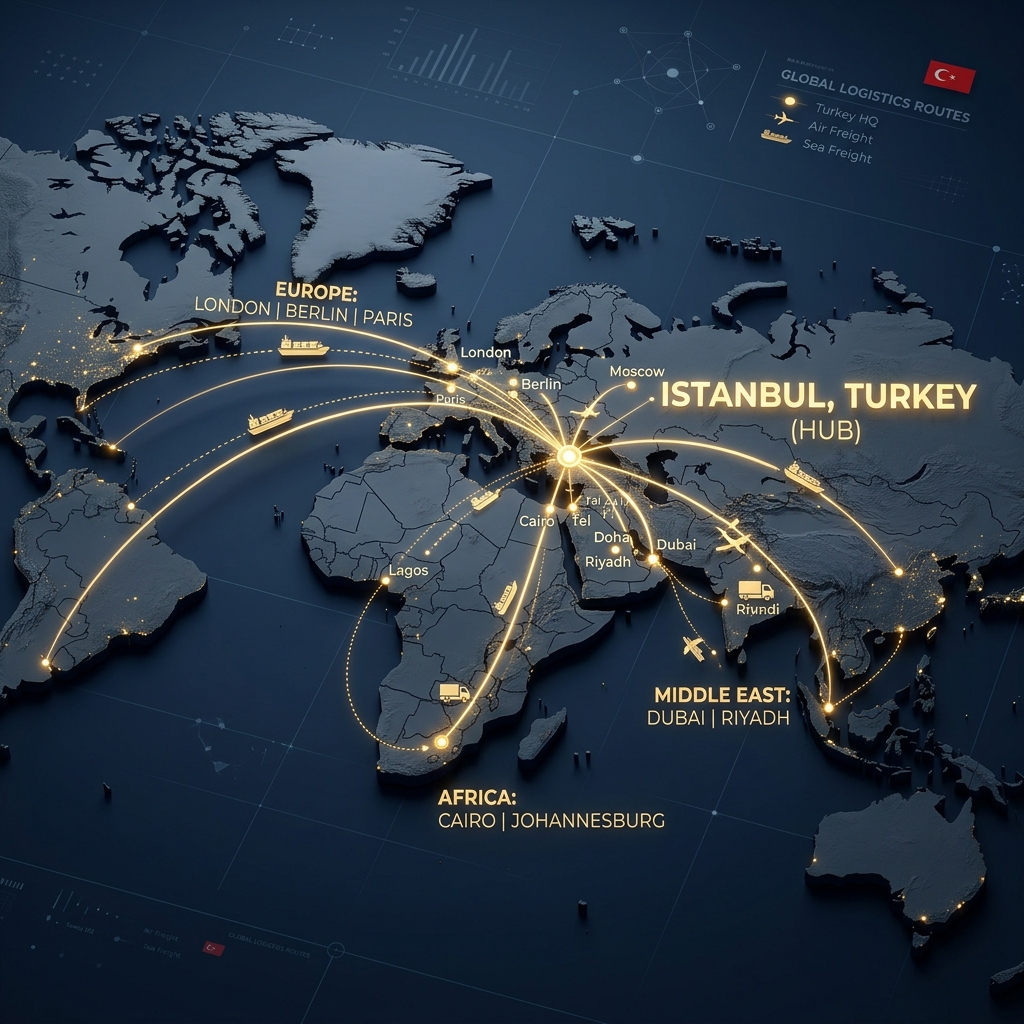 SerVilla Global İhracat ve Lojistik Haritası